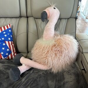 Hug Fun Giant Pink Flamingo 40" Stuffed Plush Animal Dangling Legs XL Large